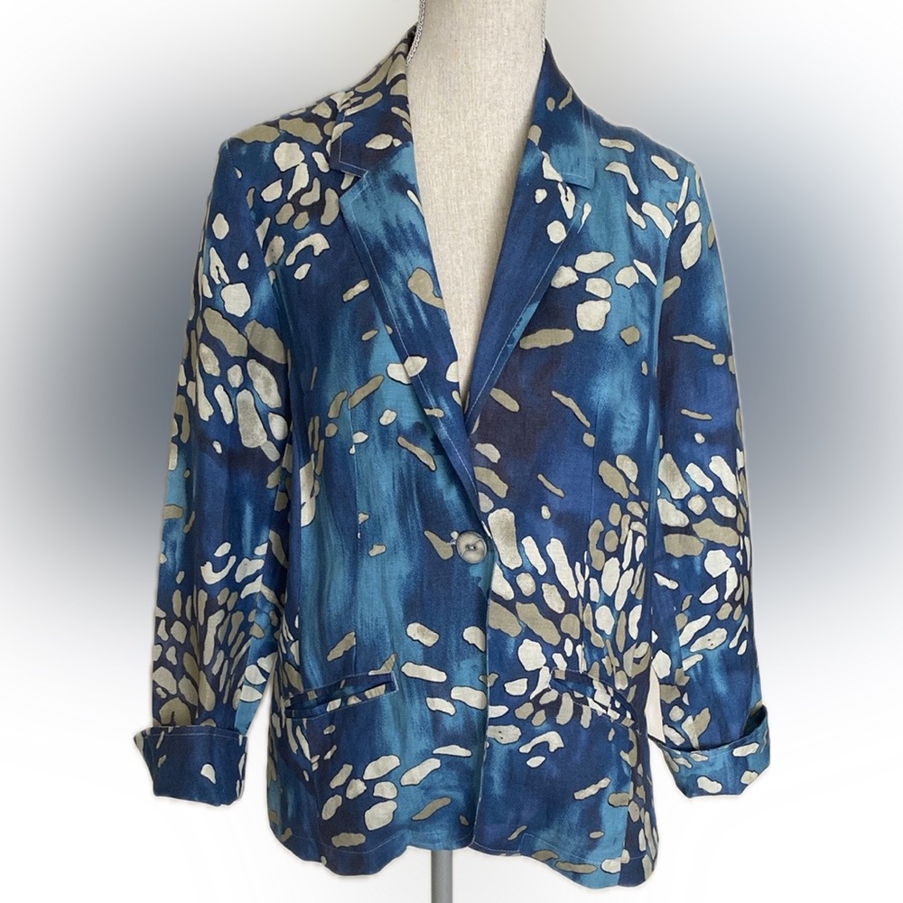 Sophisticated Linen blend jacket